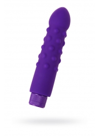 Фиолетовый вибратор с шишечками - 17 см. - A-toys купить в Раменском с доставкой в Orgasmix.ru Фиолетовый вибратор с шишечками - 17 см. - A-toys