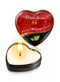 Массажная свеча с нейтральным ароматом Bougie Massage Candle - 35 мл. - Plaisir Secret - купить с доставкой в Раменском