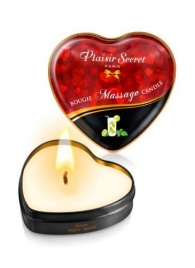 Массажная свеча с ароматом мохито Bougie Massage Candle - 35 мл. - Plaisir Secret - купить с доставкой в Раменском