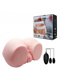Телесный мастурбатор с двумя любовными тоннелями и вибрацией - Baile - в Раменском купить с доставкой