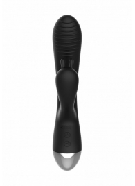 Чёрный вибратор E-Stimulation Rabbit Vibrator с электростимуляцией - 19 см. - Shots Media BV - купить с доставкой в Раменском