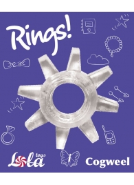 Прозрачное эрекционное кольцо Rings Cogweel - Lola Games - в Раменском купить с доставкой