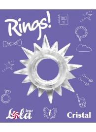 Прозрачное эрекционное кольцо Rings Cristal - Lola Games - в Раменском купить с доставкой