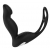 Черный вибромассажер простаты P-PLEASER W ERECTION ENHANCE - Dream Toys - в Раменском купить с доставкой