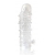 Закрытая прозрачная рельефная насадка Crystal sleeve - 13 см. - Erowoman-Eroman - в Раменском купить с доставкой