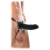 Чёрный полый страпон 7  Silicone Hollow Strap-On - 18 см. - Pipedream - купить с доставкой в Раменском