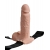 Телесный перезаряжаемый вибрострапон 7  Hollow Rechargeable Strap-on with Balls - 20,3 см. - Pipedream - купить с доставкой в Раменском