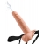 Телесный полый страпон с имитацией эякуляции 7.5  Hollow Squirting Strap-On with Balls Flesh - 21,6 см. - Pipedream - купить с доставкой в Раменском