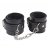 Черные оковы на ноги Obey Me Leather Ankle Cuffs - Chisa - купить с доставкой в Раменском