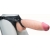 Телесный реалистичный фаллоимитатор на черных трусиках Real Big Strap-On - 34,5 см. - LOVETOY (А-Полимер) - купить с доставкой в Раменском