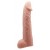 Телесная реалистичная насадка-удлинитель на пенис - 21 см. - Baile - в Раменском купить с доставкой