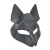 Серая маска Wolf с клепками - Sitabella - купить с доставкой в Раменском