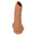 Телесная насадка с усиками и открытой головкой Nude Sleeve L - 14 см. - KOKOS - в Раменском купить с доставкой