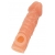 Телесная закрытая насадка с шершавой головкой Cock Sleeve Size M - 15,6 см. - KOKOS - в Раменском купить с доставкой
