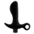 Черный анальный вибратор Silicone Vibrating Prostate Massager 01 - 10,8 см. - Blush Novelties - в Раменском купить с доставкой