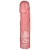 Розовая фаллическая насадка Vac-U-Lock 8  Crystal Jellies Dong - 20,3 см. - Doc Johnson - купить с доставкой в Раменском
