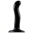 Черный фаллоимитатор-насадка Strap-On-Me P G spot Dildo size S - 16,4 см. - Strap-on-me - купить с доставкой в Раменском