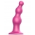 Розовая насадка Strap-On-Me Dildo Plug Beads size L - Strap-on-me - купить с доставкой в Раменском
