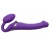 Фиолетовый безремневой вибрострапон Vibrating Bendable Strap-On - size L - Strap-on-me - купить с доставкой в Раменском
