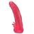 Розовая насадка для страпона с клиторальными лепестками - 18,5 см. - LOVETOY (А-Полимер) - купить с доставкой в Раменском