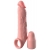 Телесная насадка-удлинитель 2 Inch Silicone X-tension with Strap - 20,3 см. - Pipedream - в Раменском купить с доставкой