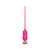 Розовый тонкий стимулятор Nipple Vibrator - 23 см. - I-MOON - купить с доставкой в Раменском
