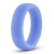 Голубое люминесцентное кольцо Silicone Glo Cock Ring - Blush Novelties - в Раменском купить с доставкой