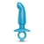 Голубая анальная пробка для массажа простаты Hither Silicone Prostate Plug - 14,3 см. - b-Vibe - в Раменском купить с доставкой