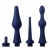 Набор из 3 универсальных насадок для анального душа Universal 3 Piece Silicone Enema Attachment Set - XR Brands - купить с доставкой в Раменском