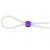 Прозрачное лассо с фиолетовой бусиной SILICONE COCK RING WITH BEAD LAVENDER - NMC - в Раменском купить с доставкой
