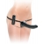 Черный страпон с вагинальной пробкой Deluxe Vibrating Penetrix Strap-On - 19 см. - Pipedream - купить с доставкой в Раменском