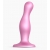 Розовая насадка Strap-On-Me Dildo Plug Curvy size M - Strap-on-me - купить с доставкой в Раменском