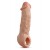 Телесная насадка-удлинитель Intrepid 9.25 Inch Realistic Penis Extender Sleeve - 23,5 см. - Blush Novelties - в Раменском купить с доставкой