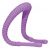 Фиолетовый гибкий фаллоимитатор Intimate Spreader для G-стимуляции - Orion