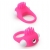 Розовое эрекционное кольцо с щеточкой LIT-UP SILICONE STIMU RING 5 - Dream Toys - в Раменском купить с доставкой
