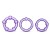 Набор из 3 фиолетовых эрекционных колец Stay Hard Beaded Cockrings - Blush Novelties - в Раменском купить с доставкой