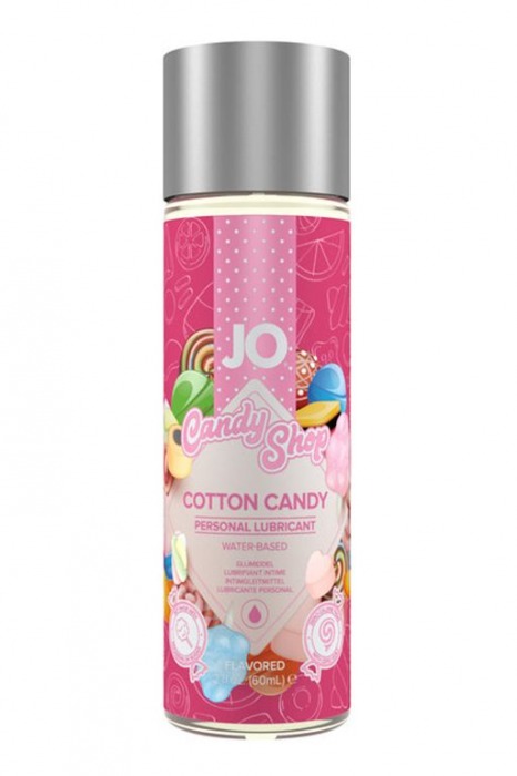 Смазка на водной основе Candy Shop Cotton Candy с ароматом сладкой ваты - 60 мл. - System JO - купить с доставкой в Раменском