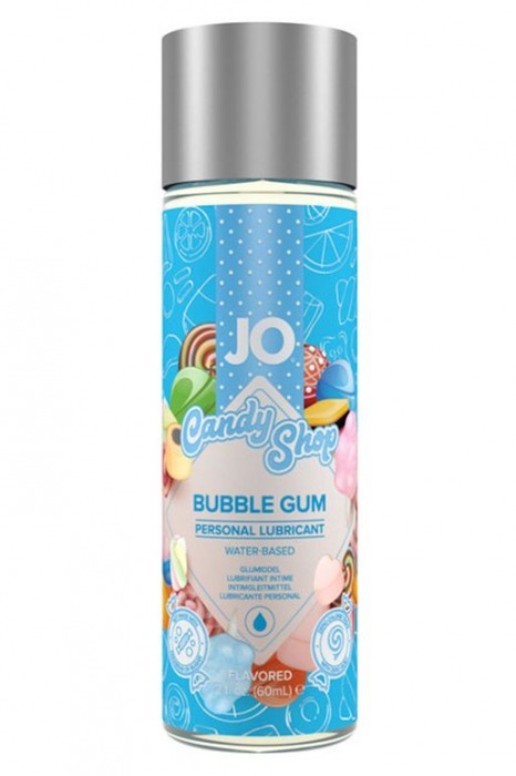 Смазка на водной основе Candy Shop Bubblegum с ароматом жвачки - 60 мл. - System JO - купить с доставкой в Раменском