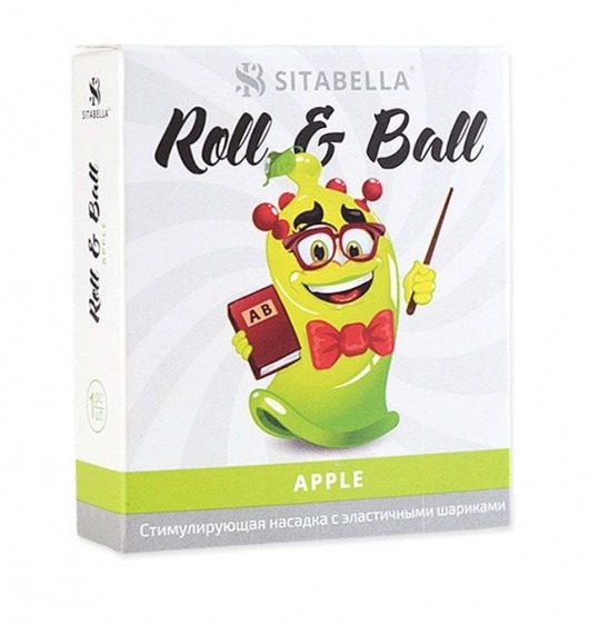 Стимулирующий презерватив-насадка Roll   Ball Apple - Sitabella - купить с доставкой в Раменском