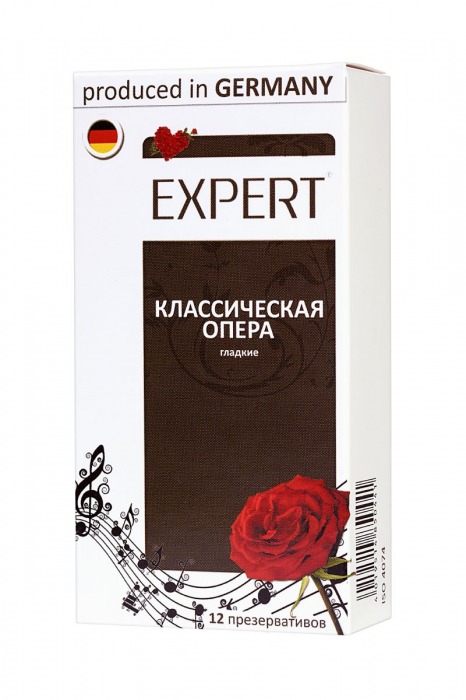 Гладкие презервативы Expert  Классическая опера  - 12 шт. - Expert - купить с доставкой в Раменском