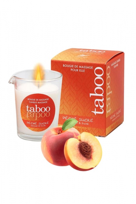 Массажное аромамасло с афродизиаками для женщин RUF Taboo Peche sucre - 60 гр. - RUF - купить с доставкой в Раменском