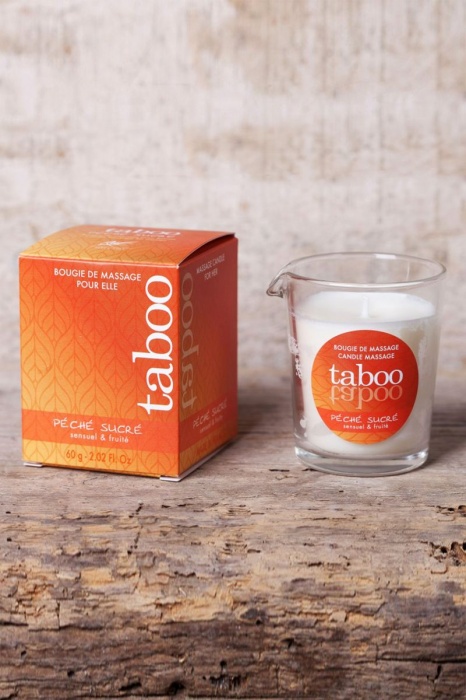 Массажное аромамасло с афродизиаками для женщин RUF Taboo Peche sucre - 60 гр. - RUF - купить с доставкой в Раменском
