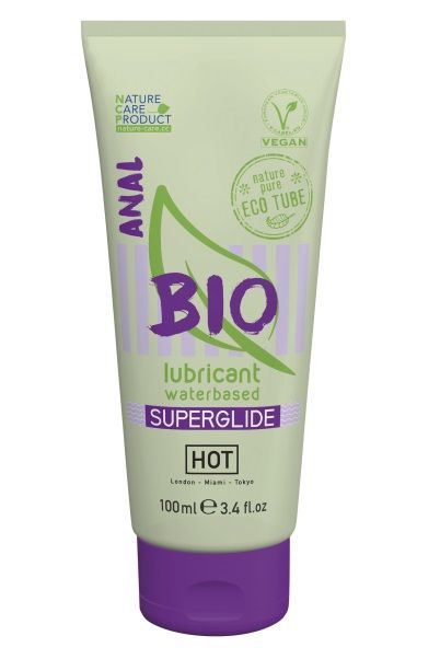 Интимный увлажняющий анальный гель BIO SuperGlide - 100 мл. - HOT - купить с доставкой в Раменском