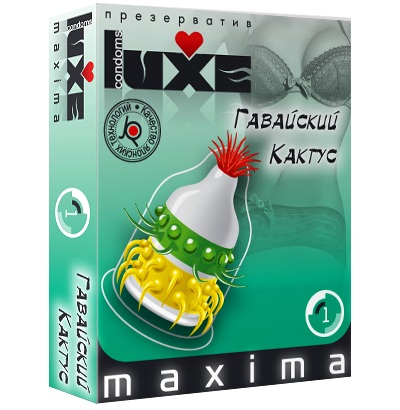 Презерватив LUXE Maxima  Гавайский Кактус  - 1 шт. - Luxe - купить с доставкой в Раменском