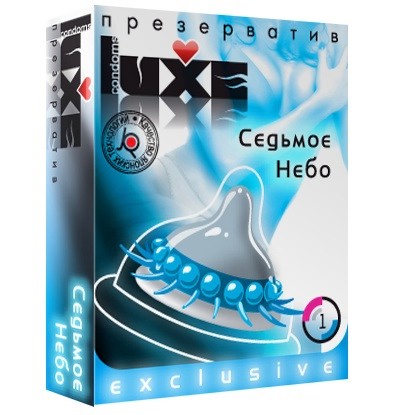 Презерватив LUXE  Exclusive  Седьмое небо  - 1 шт. - Luxe - купить с доставкой в Раменском