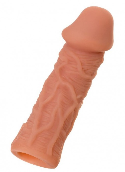 Телесная реалистичная насадка KOKOS Extreme Sleeve 05 с дополнительной стимуляцией - 12,7 см. - KOKOS - в Раменском купить с доставкой