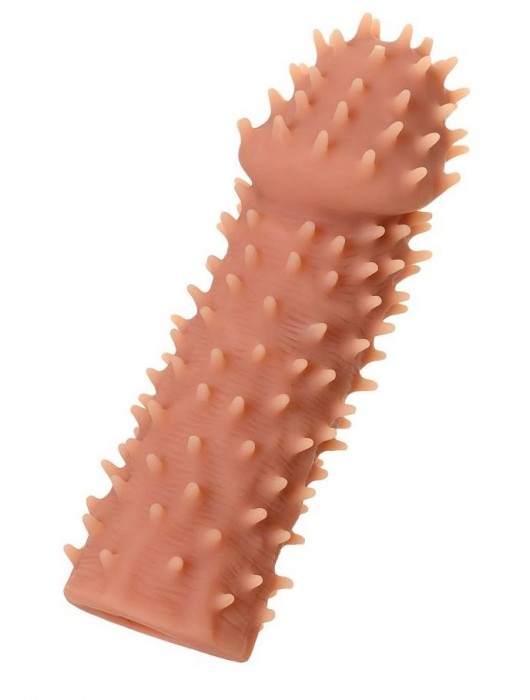 Телесная реалистичная насадка KOKOS Extreme Sleeve 07 с дополнительной стимуляцией - 12,7 см. - KOKOS - в Раменском купить с доставкой