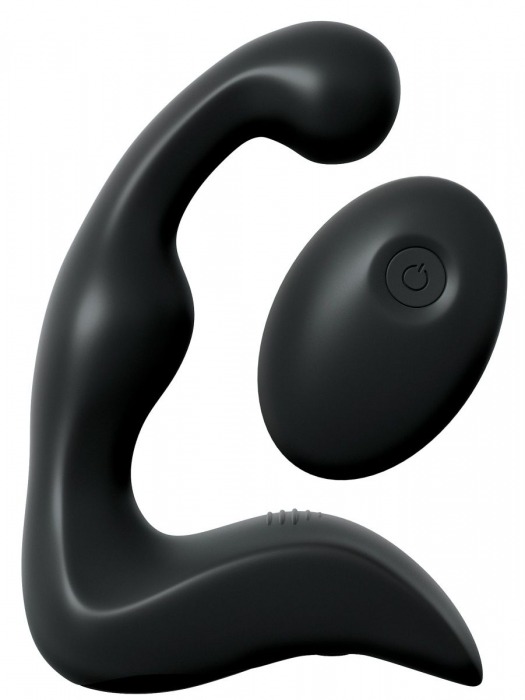 Черный вибромассажер простаты с пультом ДУ Control P-Spot Pro - Pipedream - в Раменском купить с доставкой