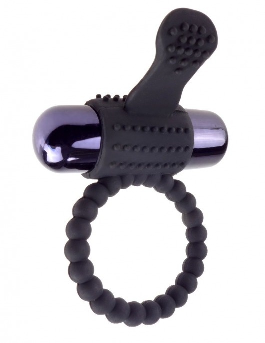 Черное эрекционное виброкольцо Vibrating Silicone Super Ring - Pipedream - в Раменском купить с доставкой