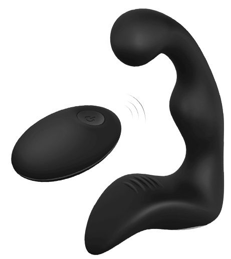 Черный вибромассажер простаты REMOTE BOOTY PLEASER - Dream Toys - в Раменском купить с доставкой